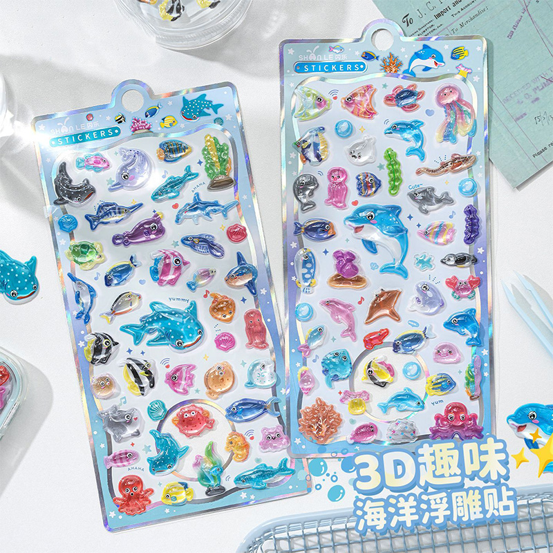 Japanese Lifestyle Items - Japanse stijl cartoon zeeleven 3D reliëf